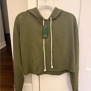 Wild Fable Olive Cropped Hoodie BRAND NEW!